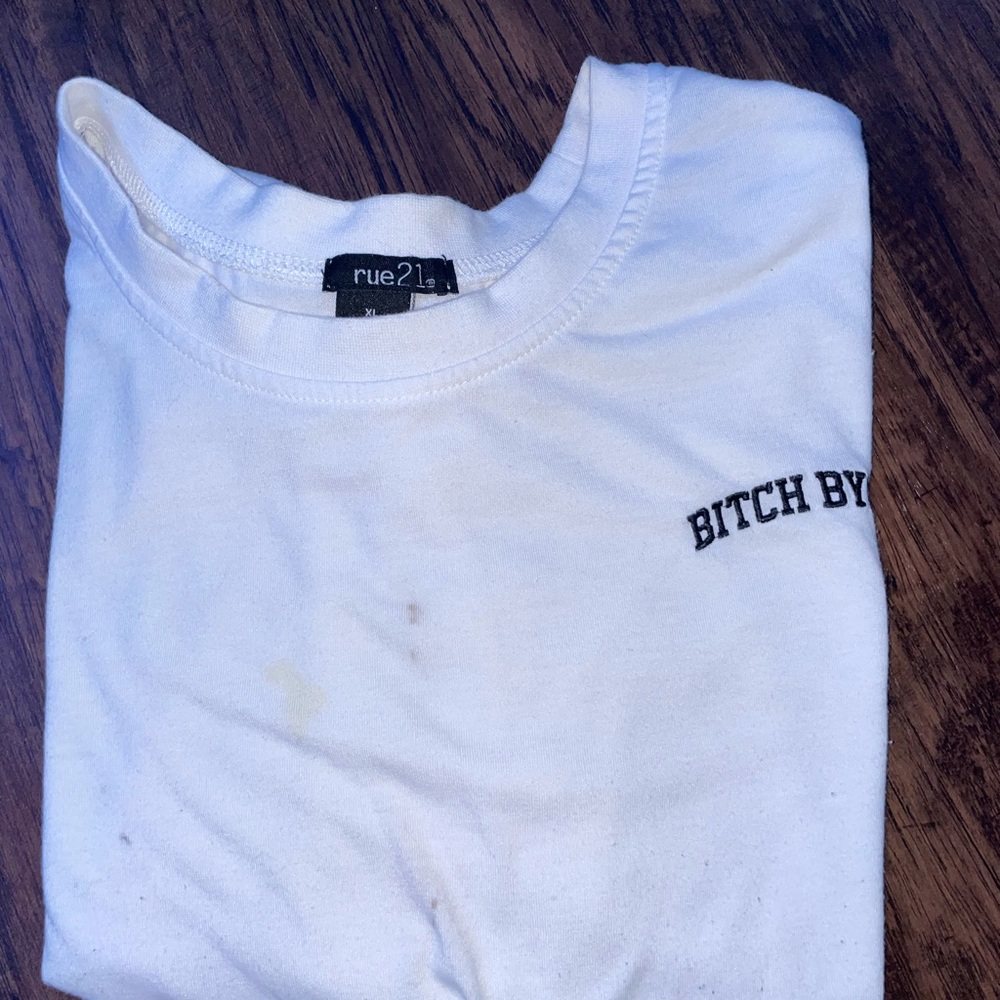 White Cropped Top